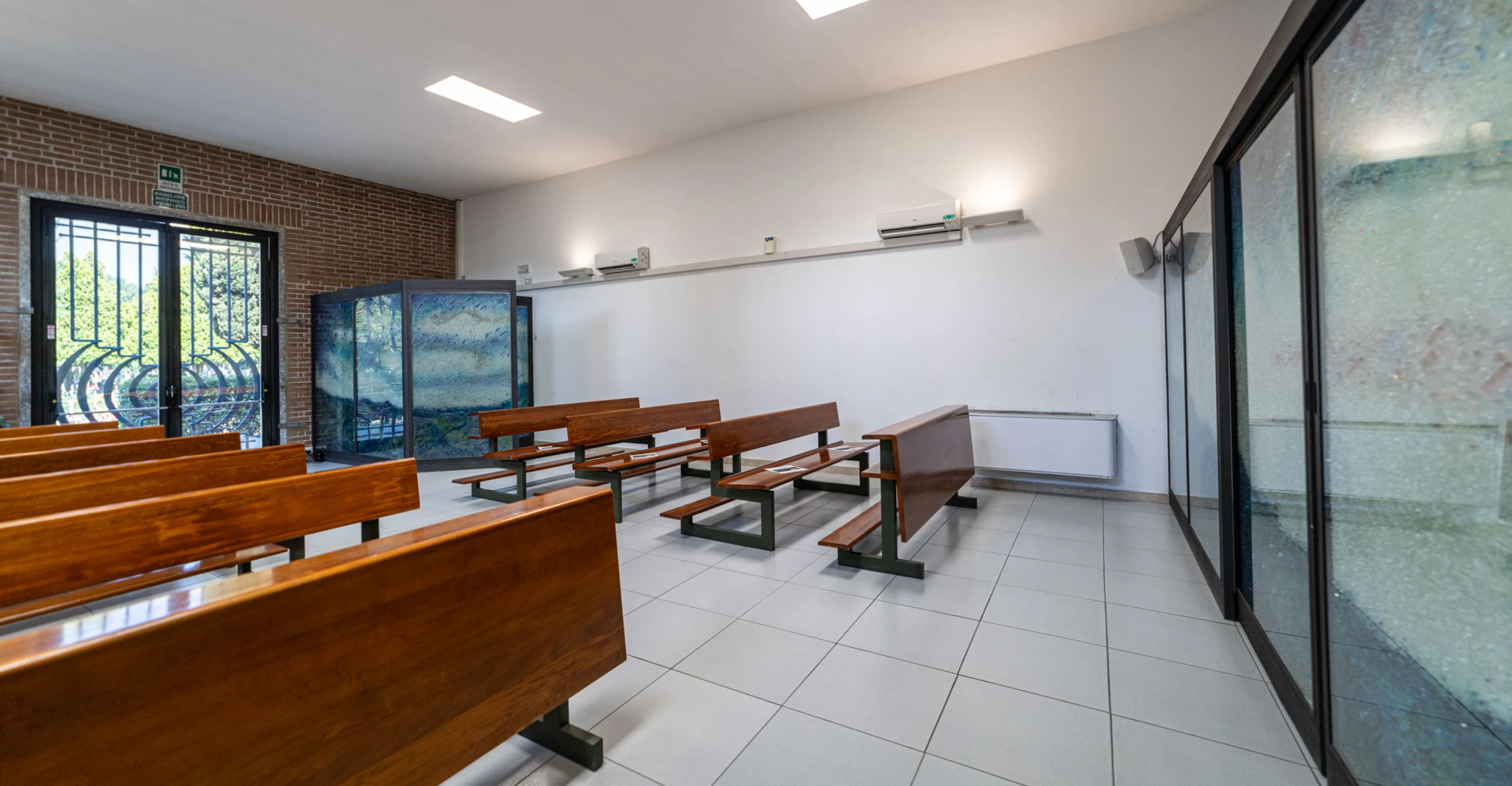 sala d’ingresso crematorio di Marghera