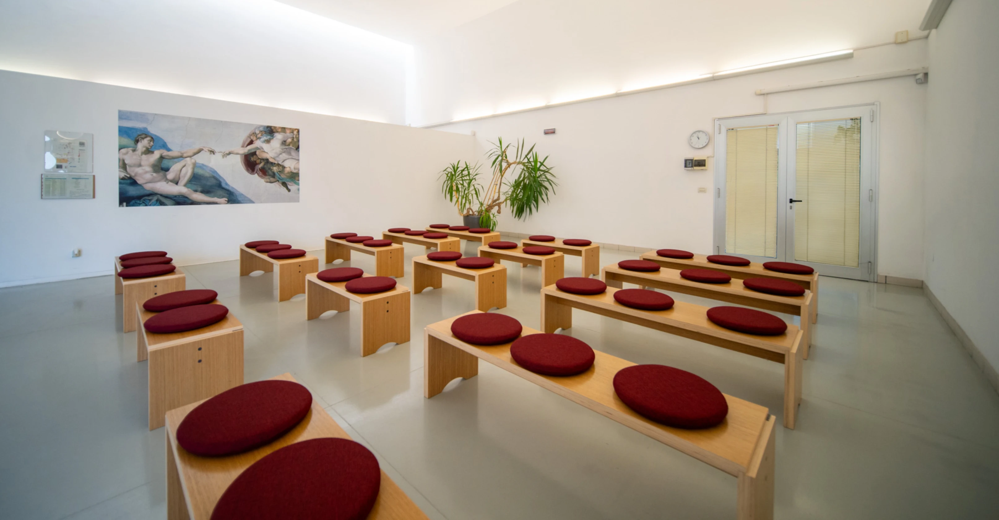 sala del commiato di Spinea inquadratura obliqua